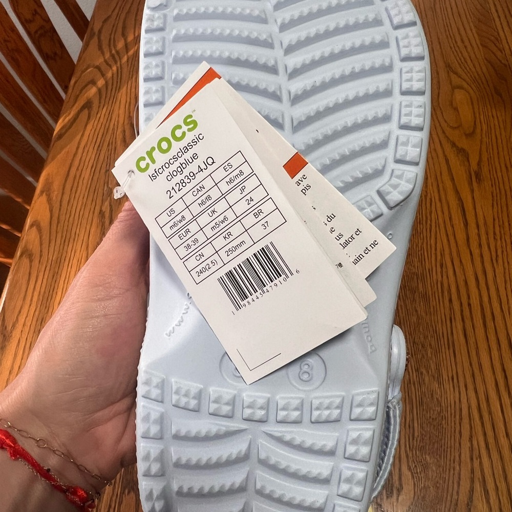 Crocs x Love Shack Famcy Women’s Light Blue Floral Clogs - Picture 5 of 8
